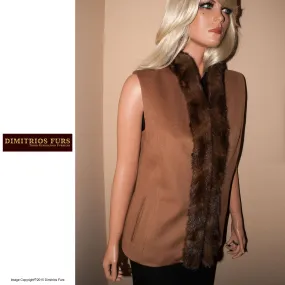 Fur Remodeling Idea 0018 - Mink Trimmed Cashmere Vest