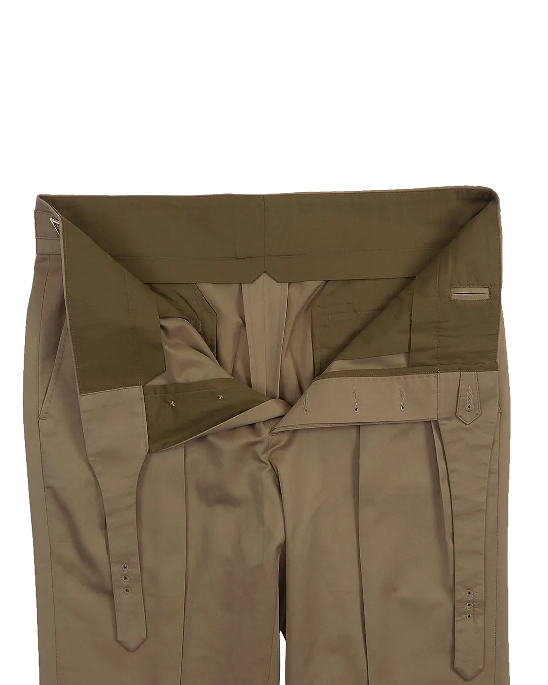 Gurkha Pant in British Khaki Twill Chino 9 Oz