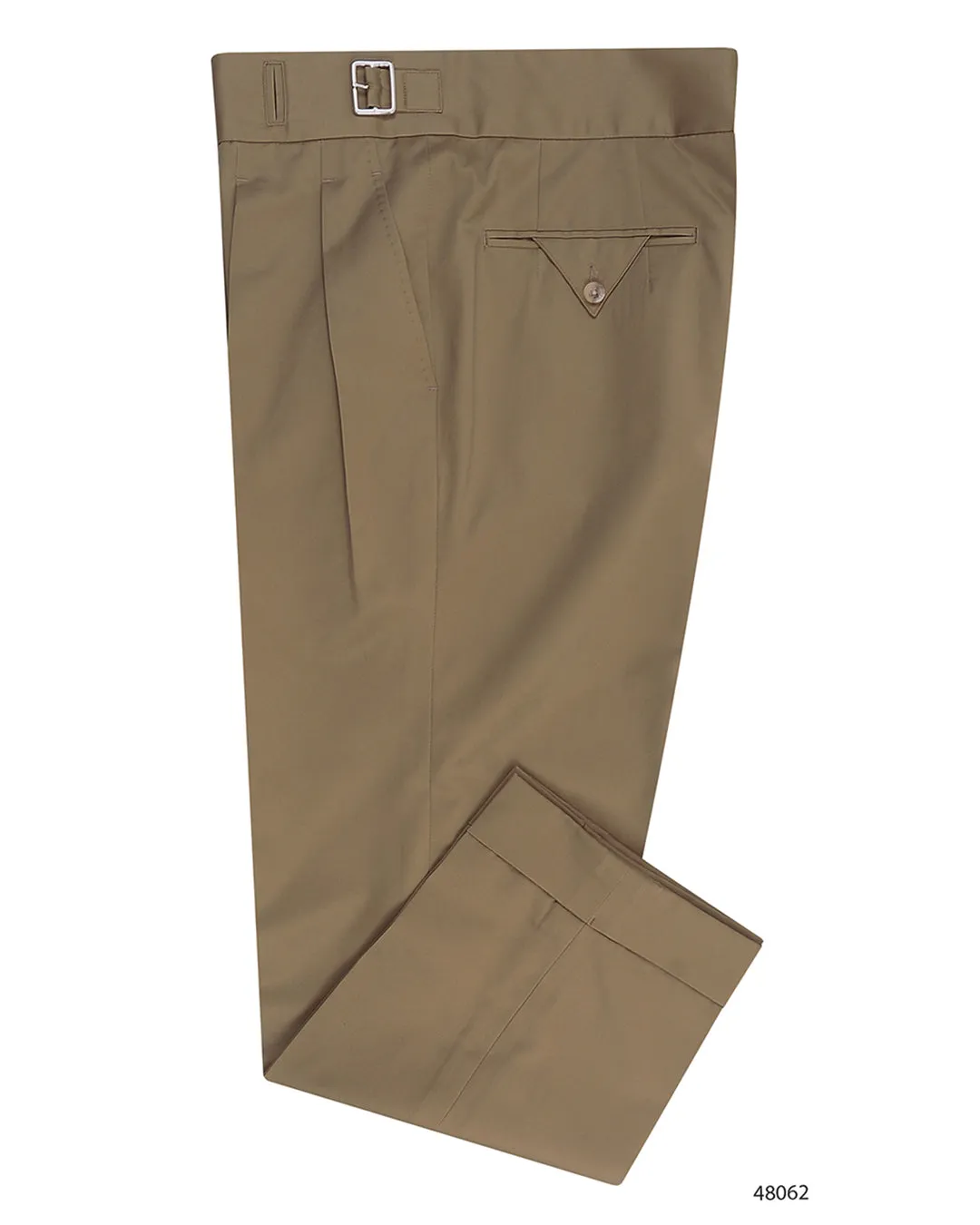 Gurkha Pant in British Khaki Twill Chino 9 Oz