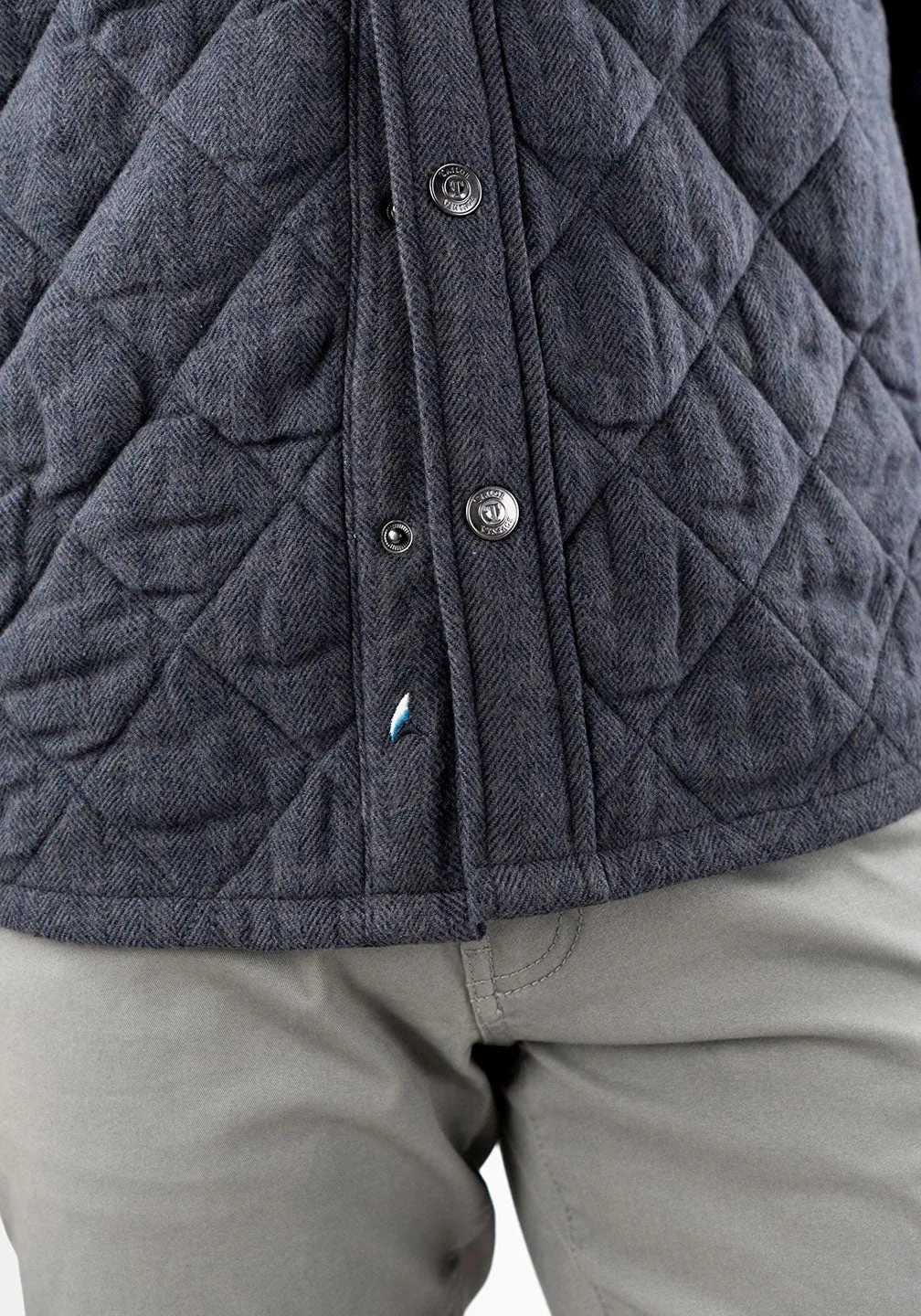 Heavyweight Herringbone Quilted Shirt Jacket