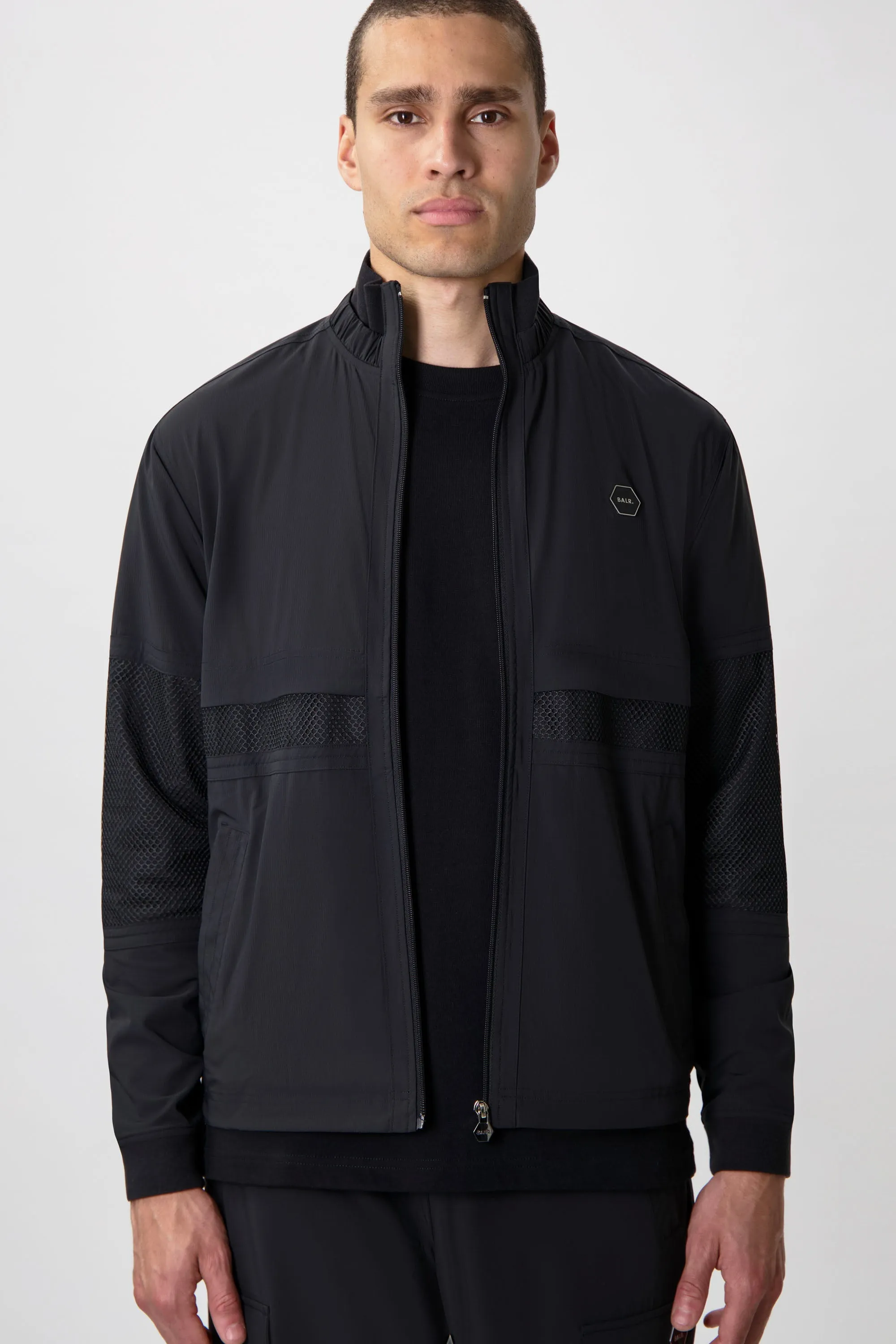 Hexline Regular Fit Track Jacket Jet Black