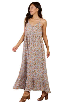 HEYSON Take Your Chances Full Size Floral Halter Neck Maxi Dress