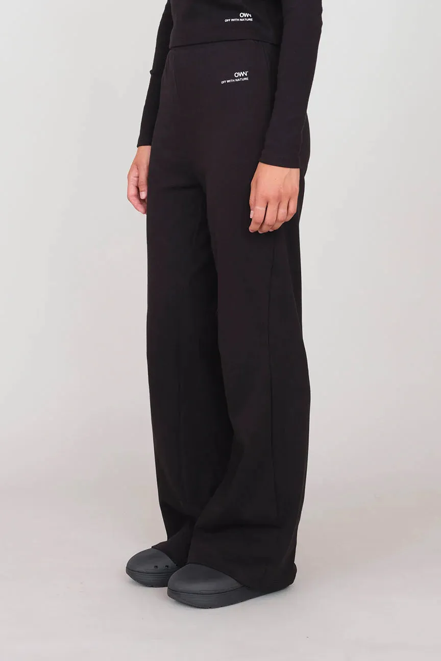 Interlock Palazzo Pants Black