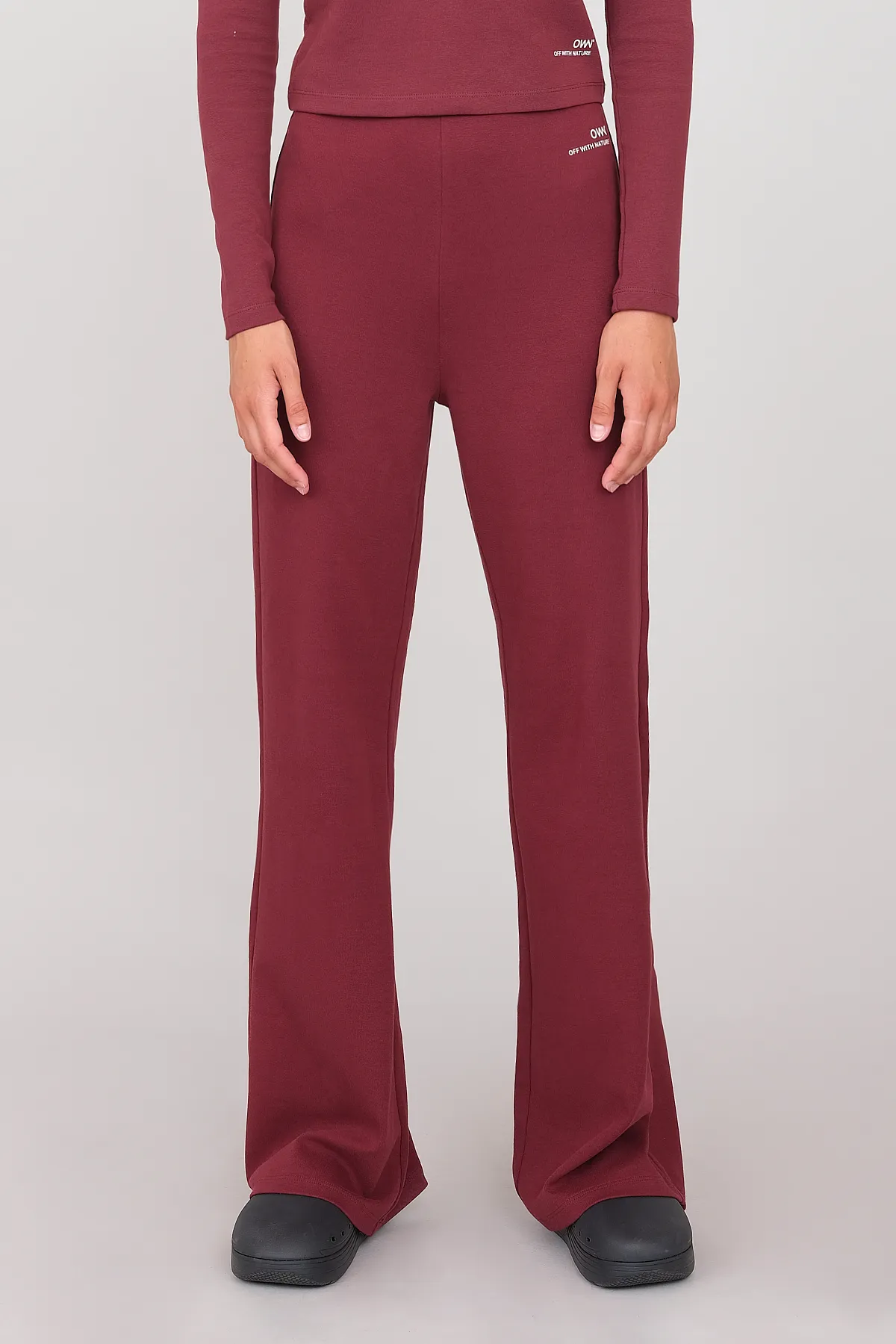 Interlock Palazzo Pants Prune