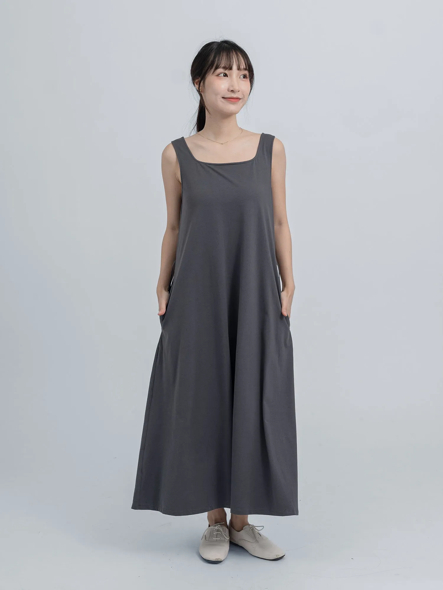 Isadora Sleeveless A-line Maxi Dress