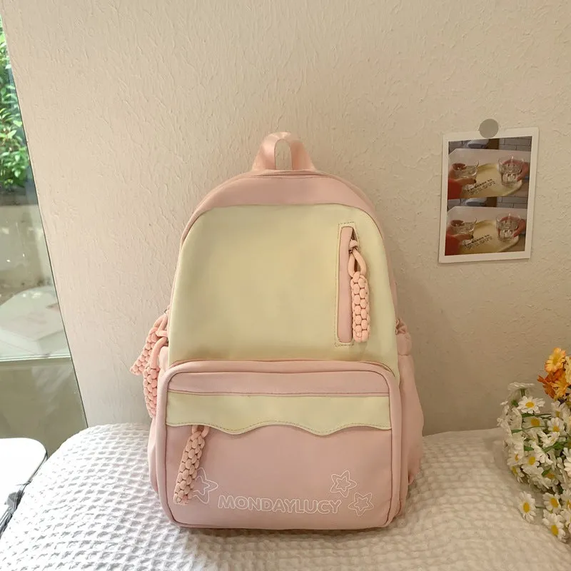 Japanese Minority Ins Cute Girl Girls Backpack Bubble Show Schoolbag Female College Student Convenient Travel Mini Backpack