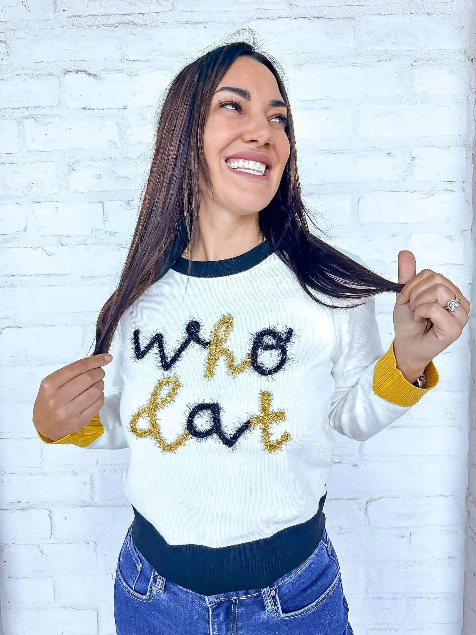 Jordan Amanda Exclusive Who Dat Saints Sweater