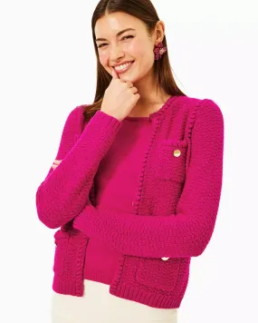 Kenton Cardigan - Mystique Pink Metallic