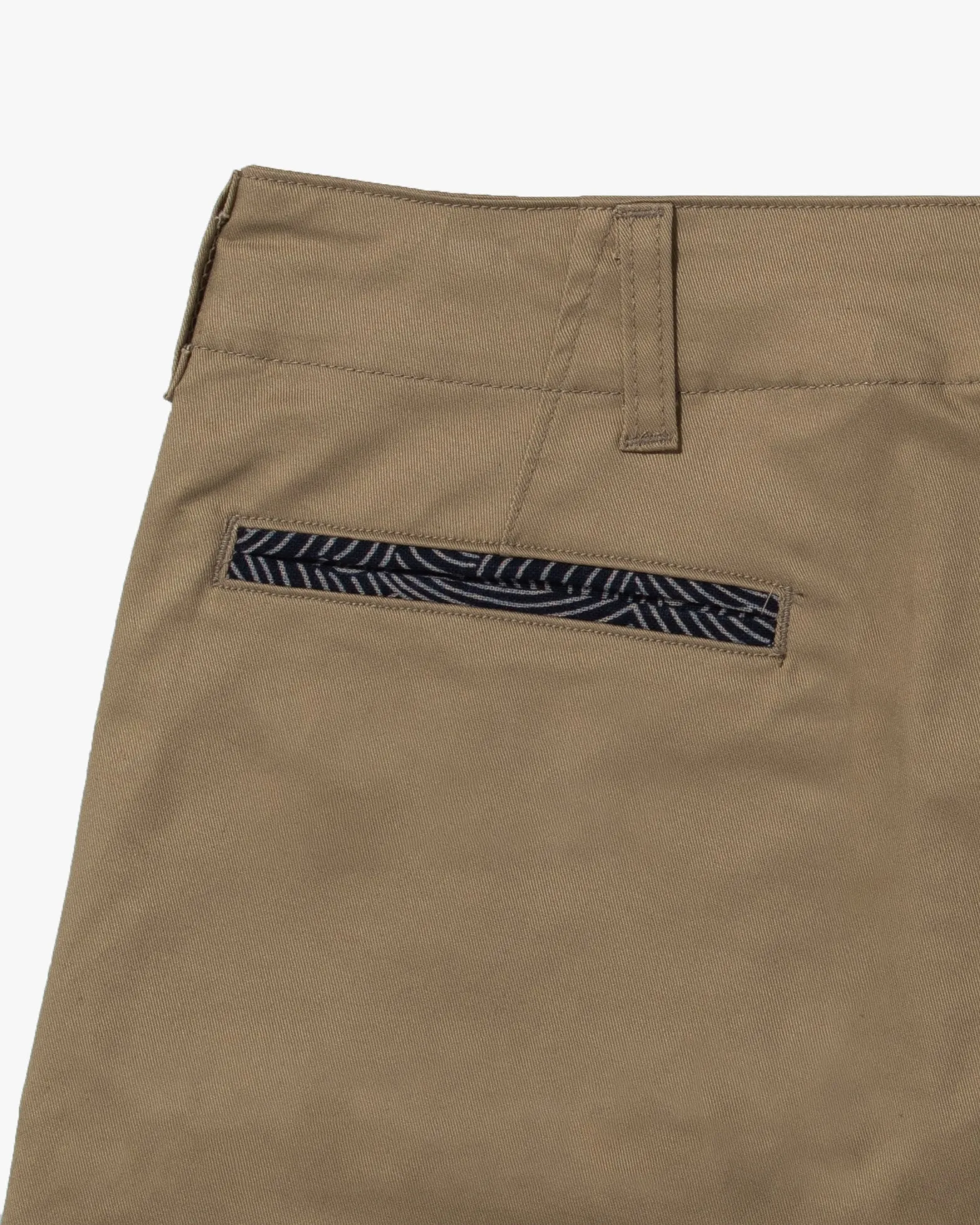 Kiriko Original Officer Trousers, 7.5 oz. Stretch Twill Chino - Khaki