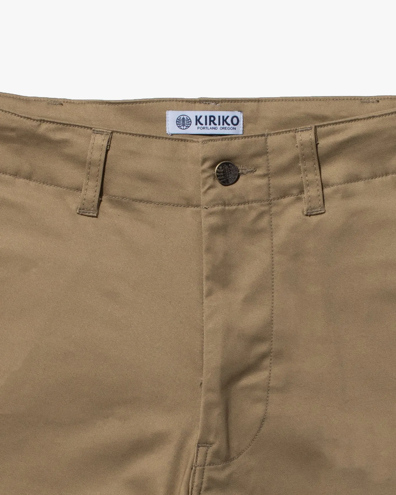 Kiriko Original Officer Trousers, 7.5 oz. Stretch Twill Chino - Khaki