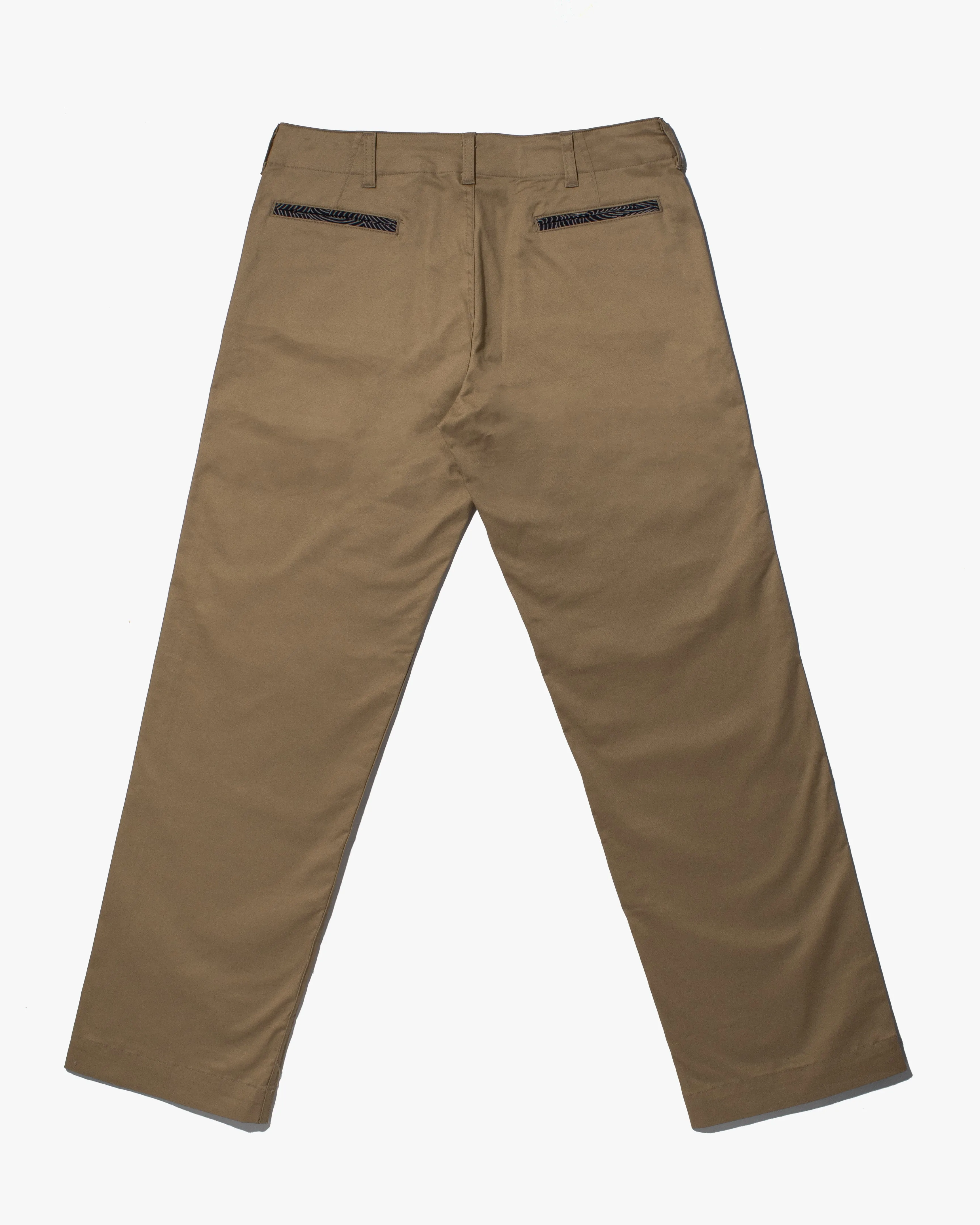 Kiriko Original Officer Trousers, 7.5 oz. Stretch Twill Chino - Khaki