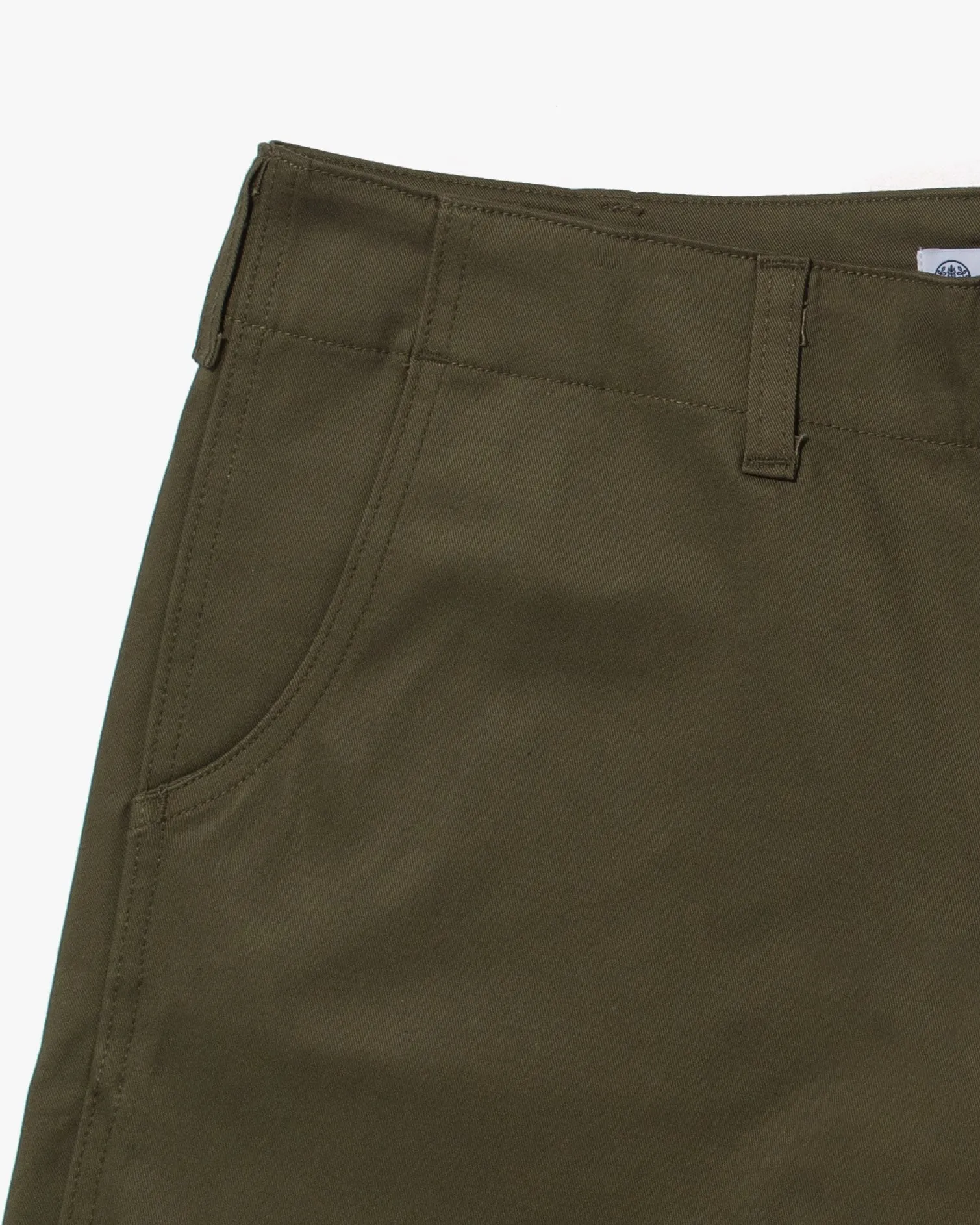 Kiriko Original Officer Trousers, 7.5 oz. Stretch Twill Chino - Olive