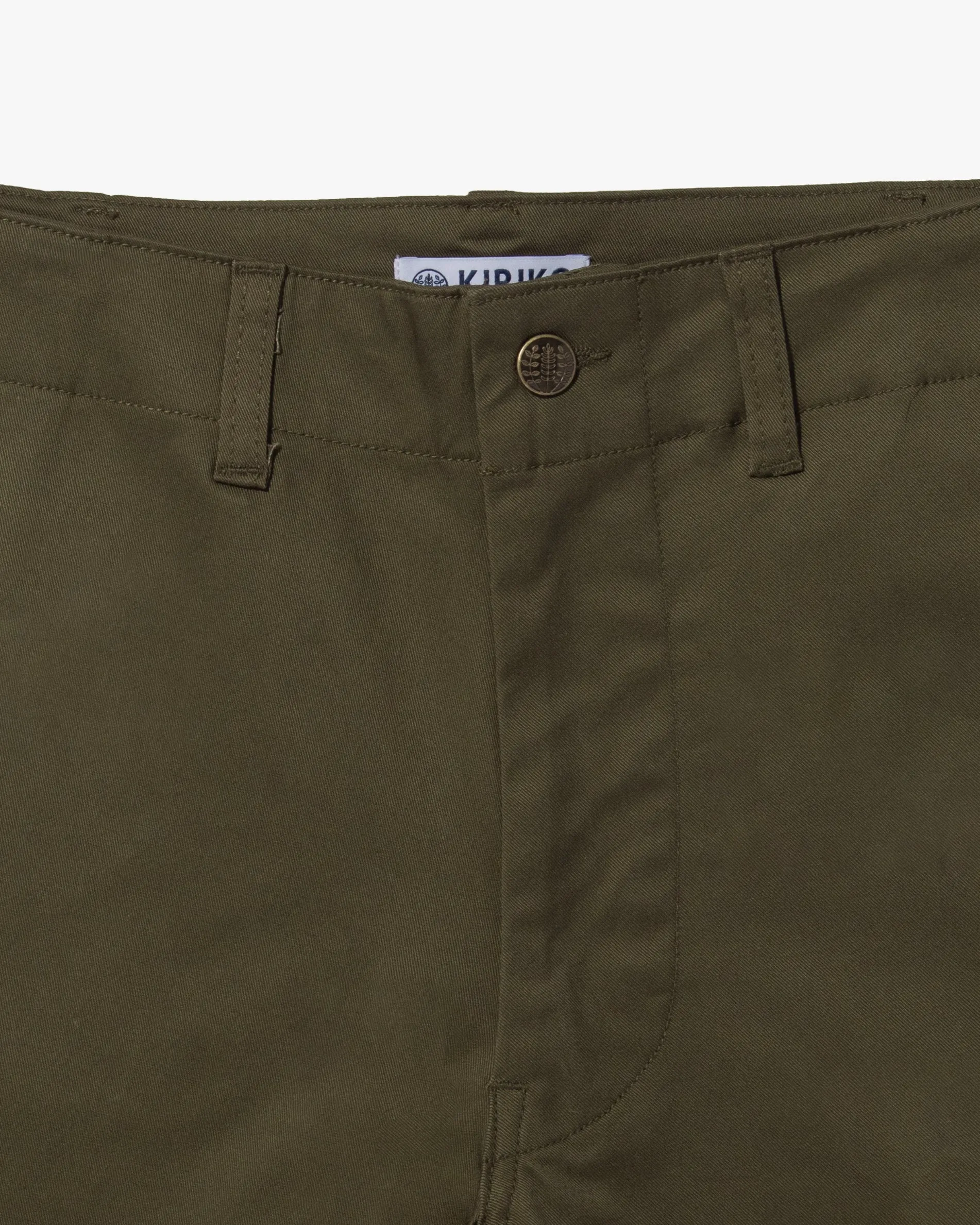 Kiriko Original Officer Trousers, 7.5 oz. Stretch Twill Chino - Olive