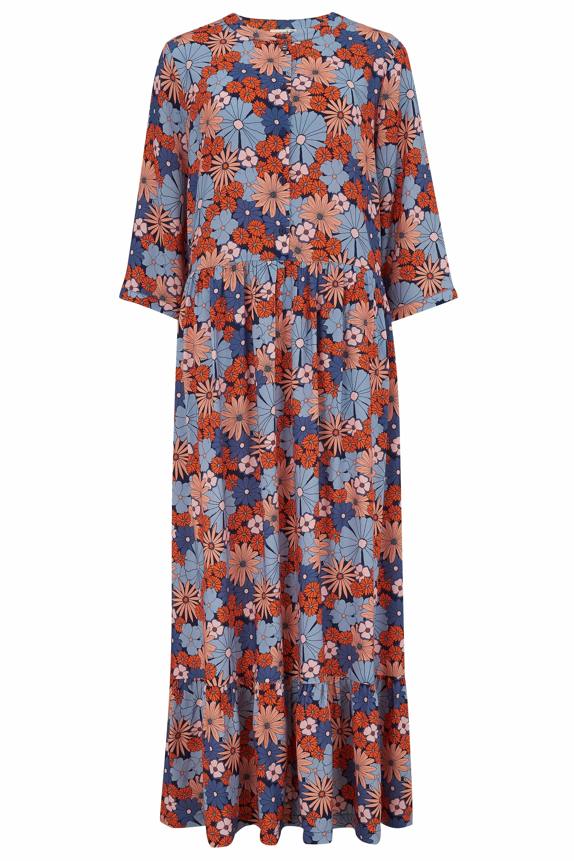 Lauren Maxi Smock Dress - Multi, Retro Floral