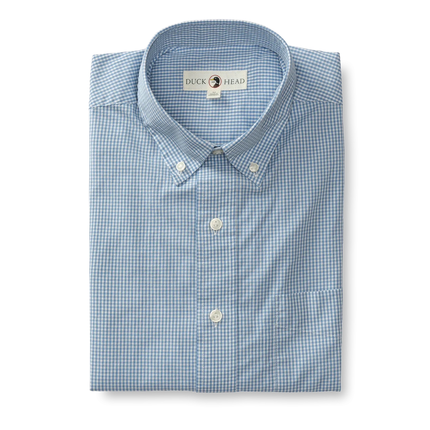 Lawrence Micro Gingham Cotton Poplin Sport Shirt