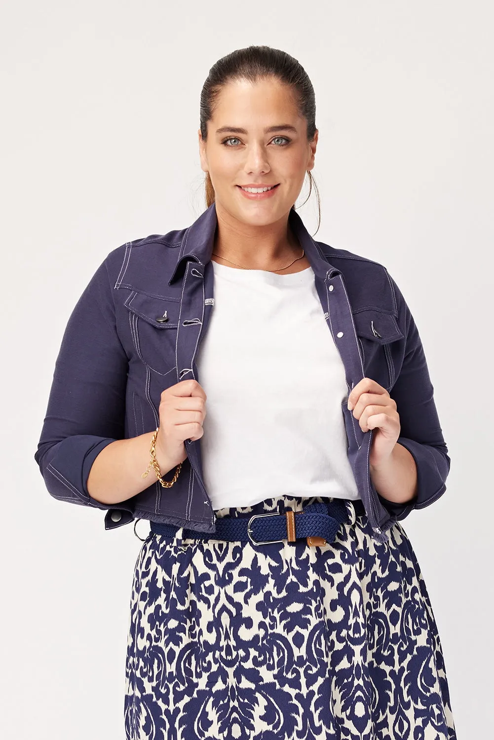 Lemon Tree Design Sadie Stretch Jacket - Navy