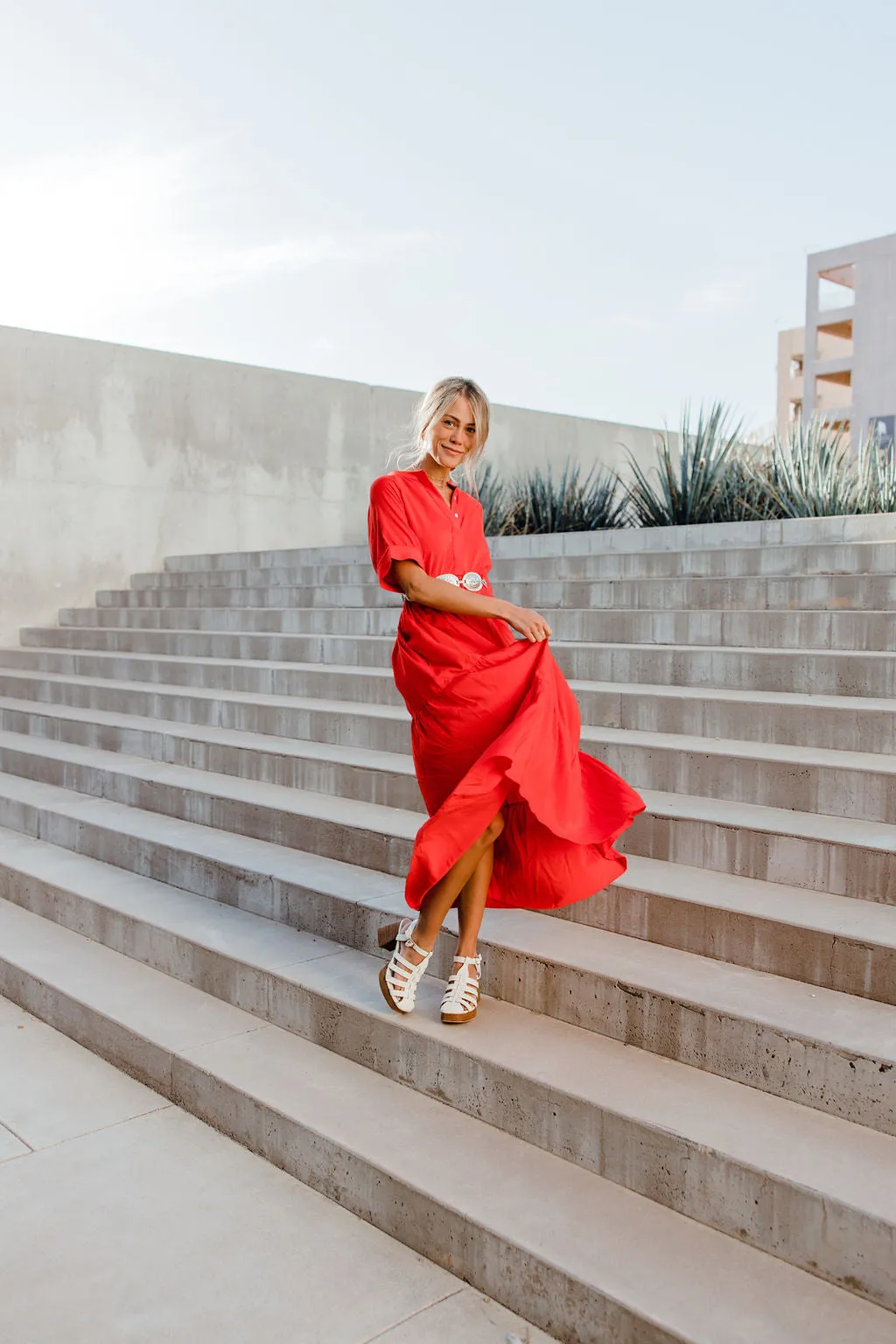 Liberty Dress-Red