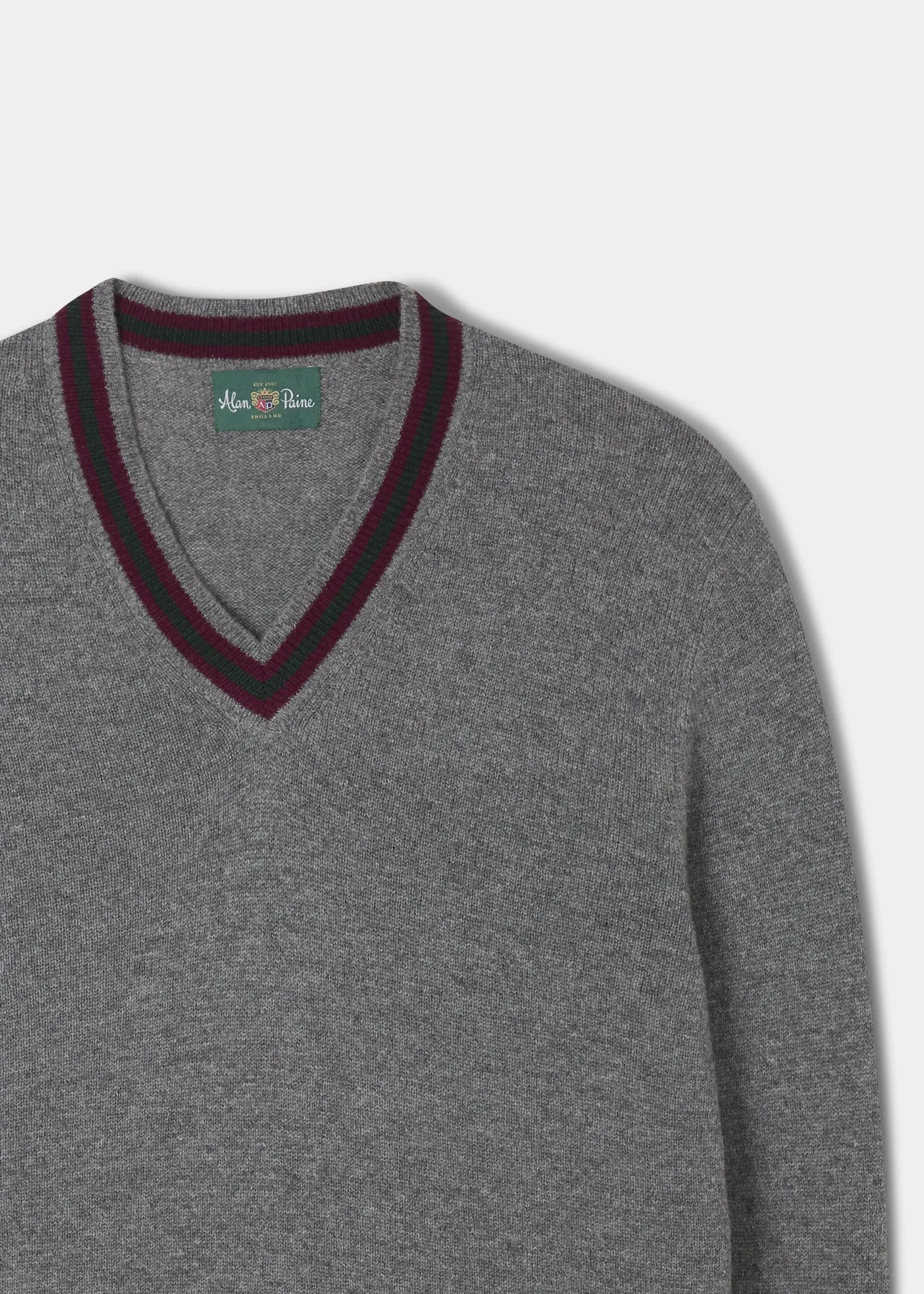 Limited&nbsp;Edition Commemorative Lambswool Sweater In Grey Mix