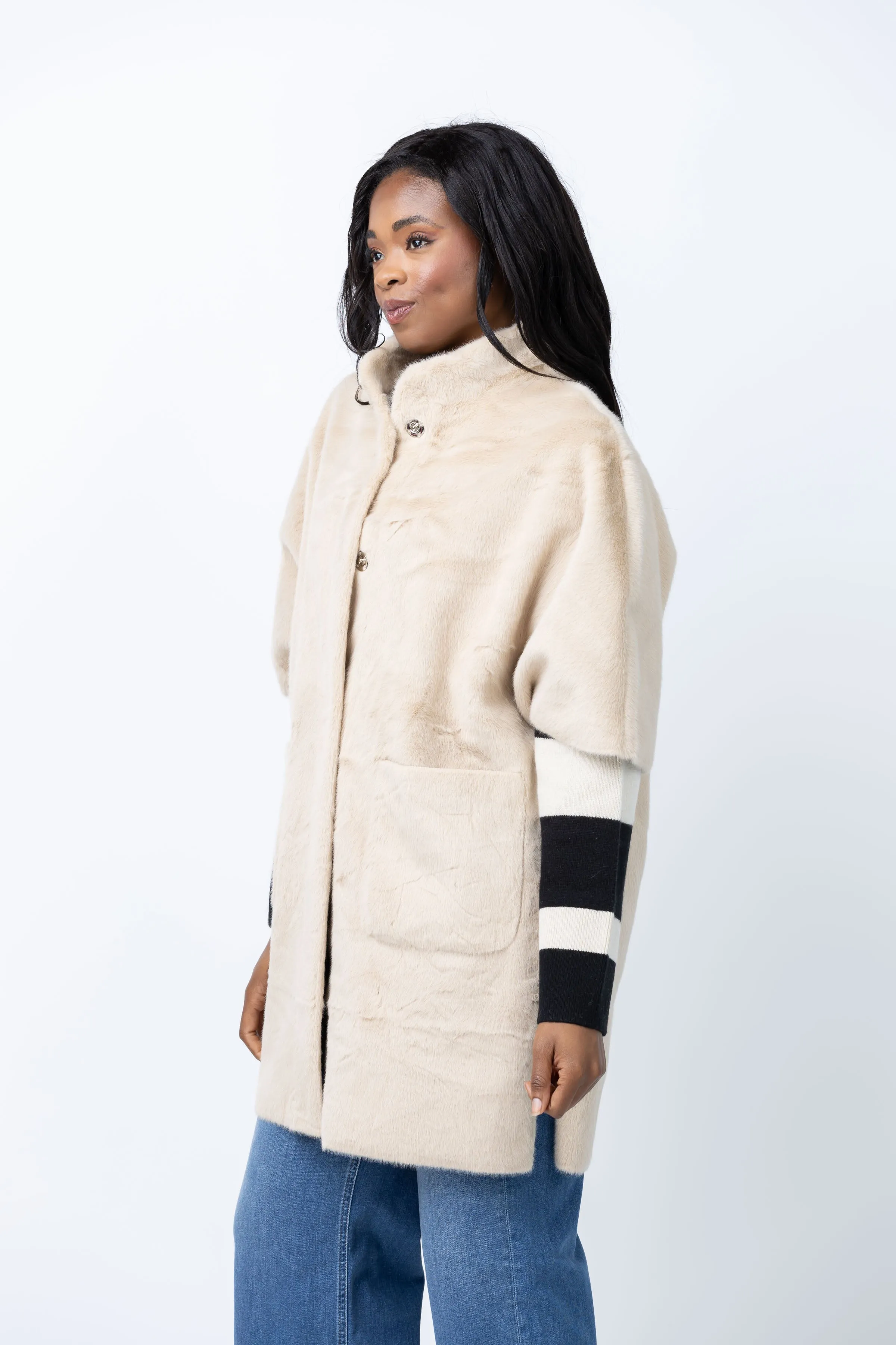 Love Token Nia Coat in Beige