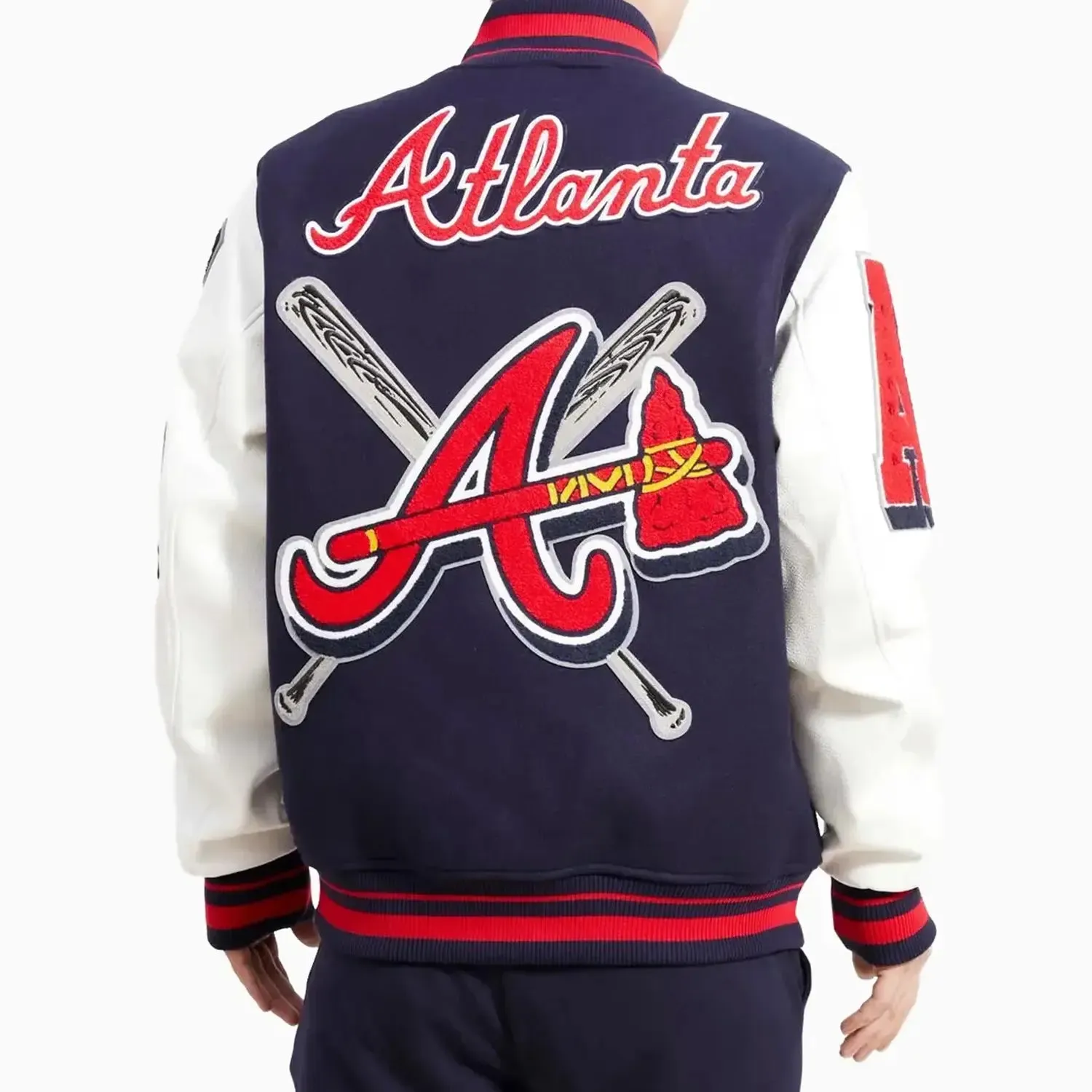 Men's Atlanta Braves 2021 World Series MLB Wool Varsity Jacket