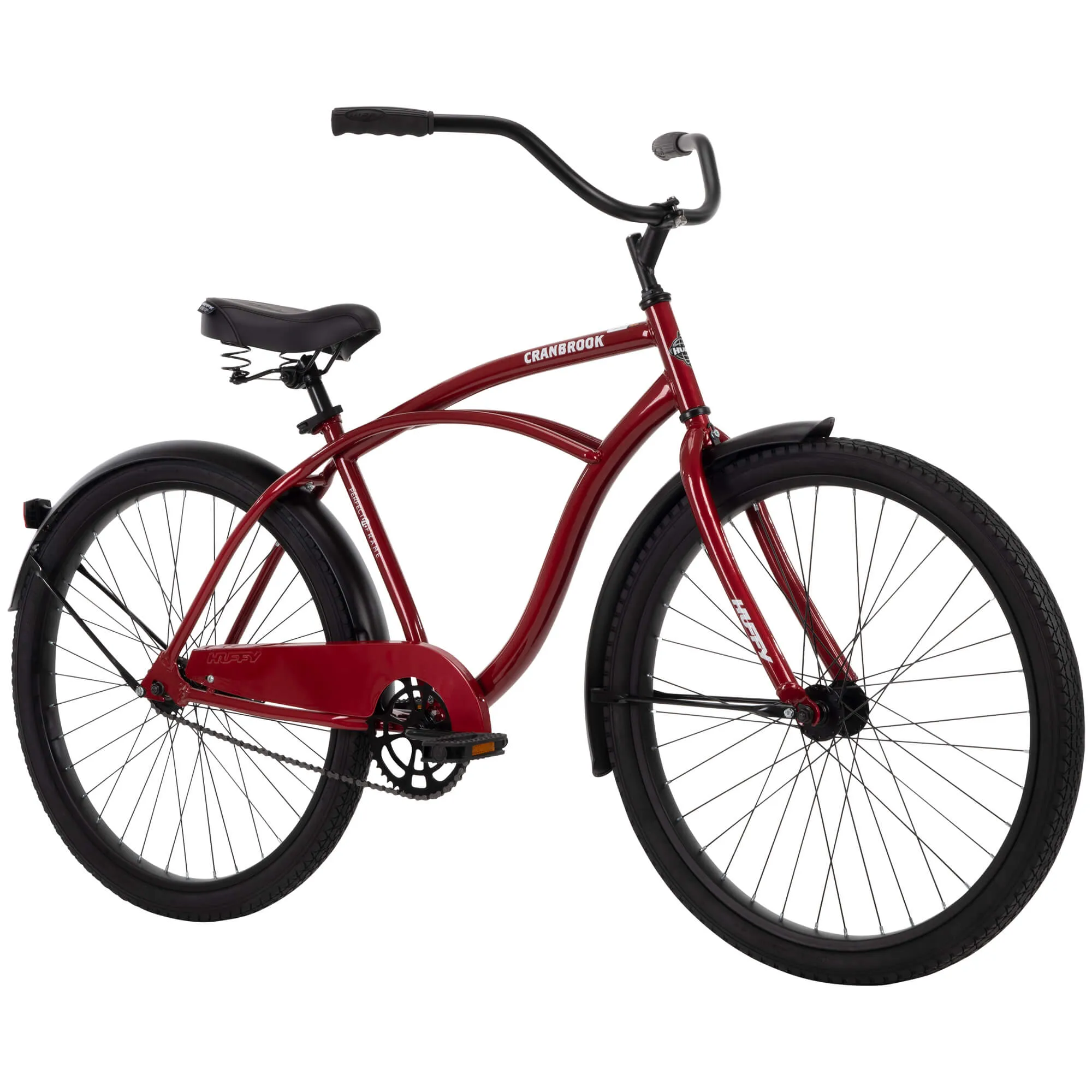 Men's Beach Cruiser Bike 26" Perfect Fit Frame Steel Comfort Ride, Cherry Red