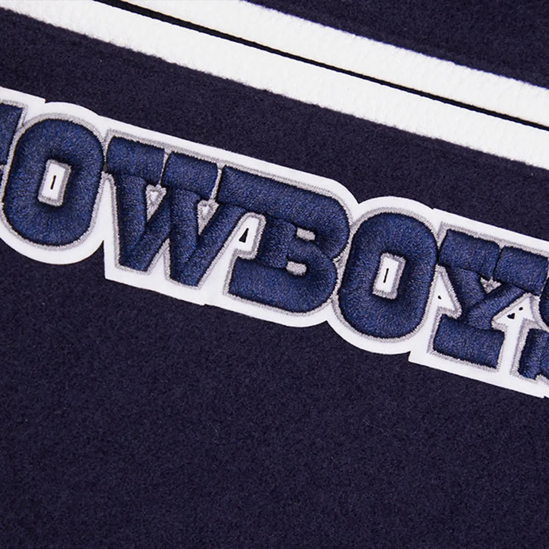 Men's Dallas Cowboys NFL Mash Up Rib Wool Varsity Jacket