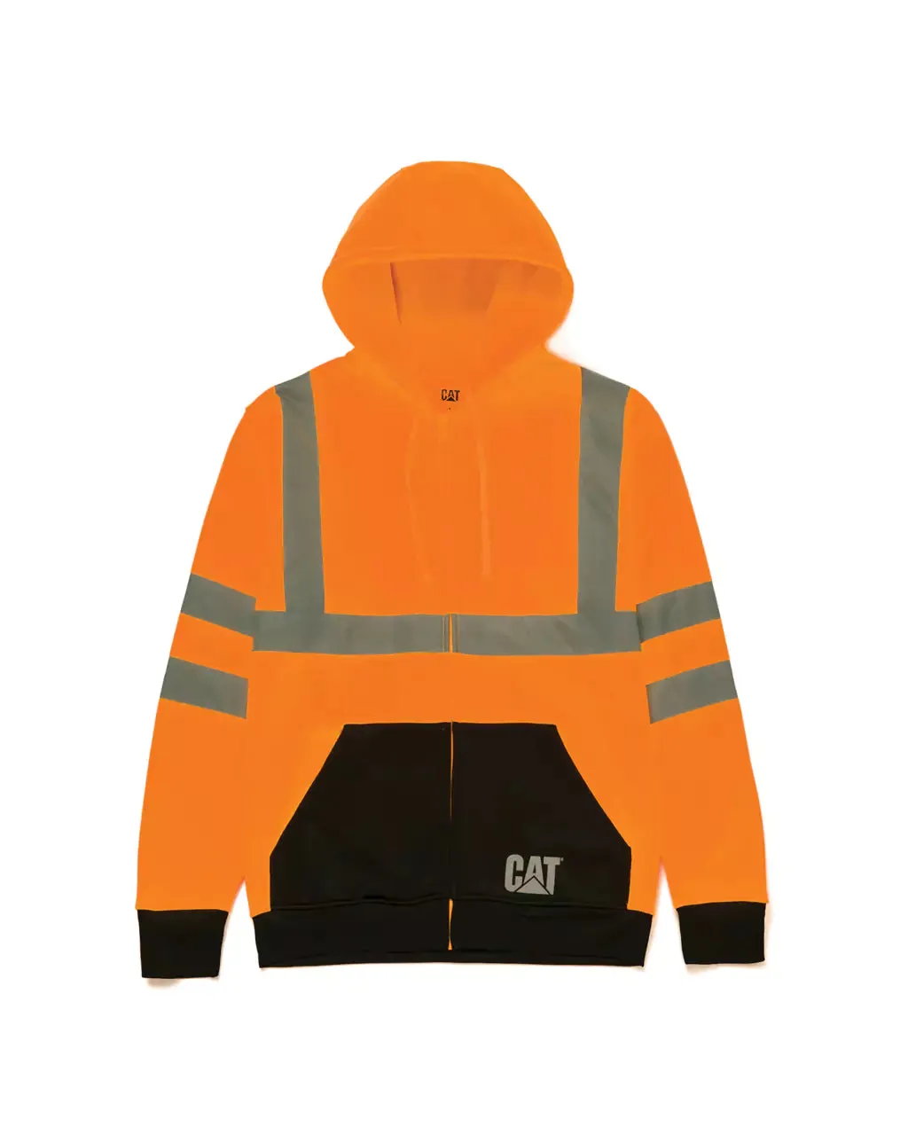 Men's Hi-Vis Full Zip Colorblock Hoodie