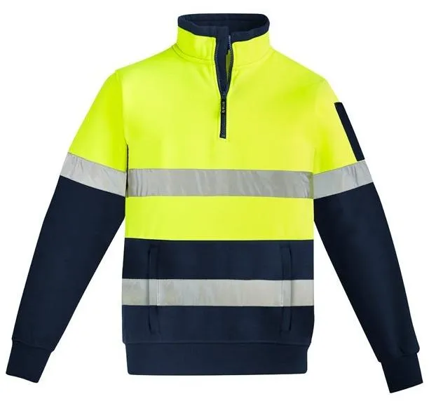 Mens Hi Viz, 1/4 Zip Pullover - Hoop Taped