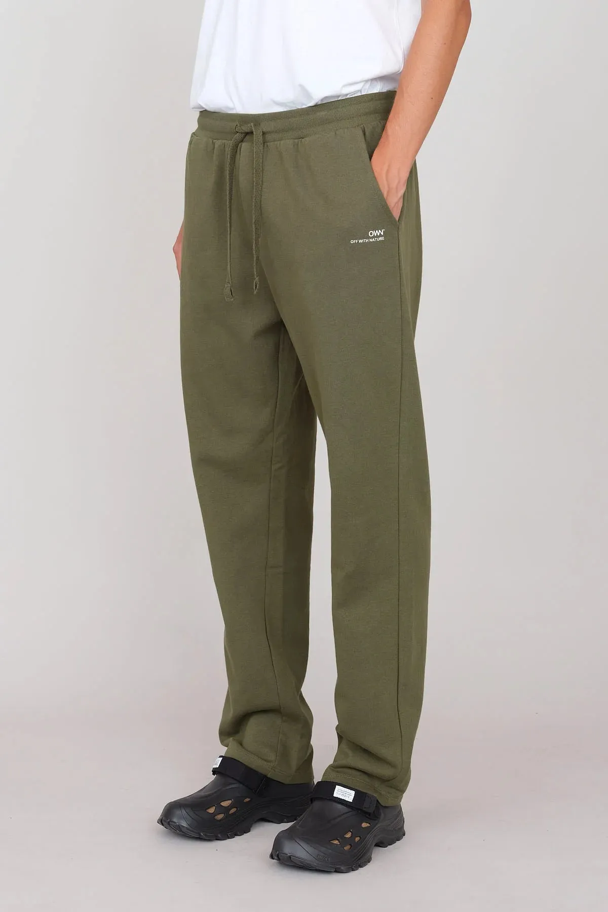 Men's Straight Gauzy Joggers Military Green