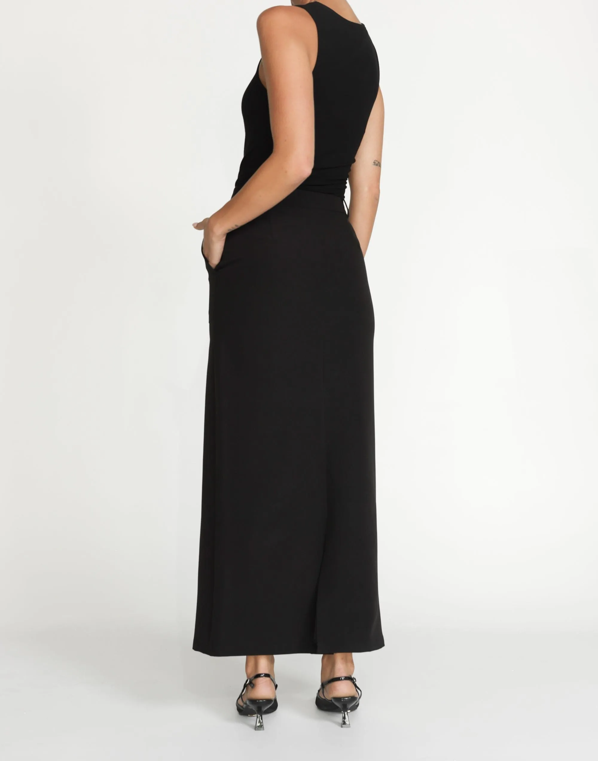 Micaela Maxi Skirt (Black)