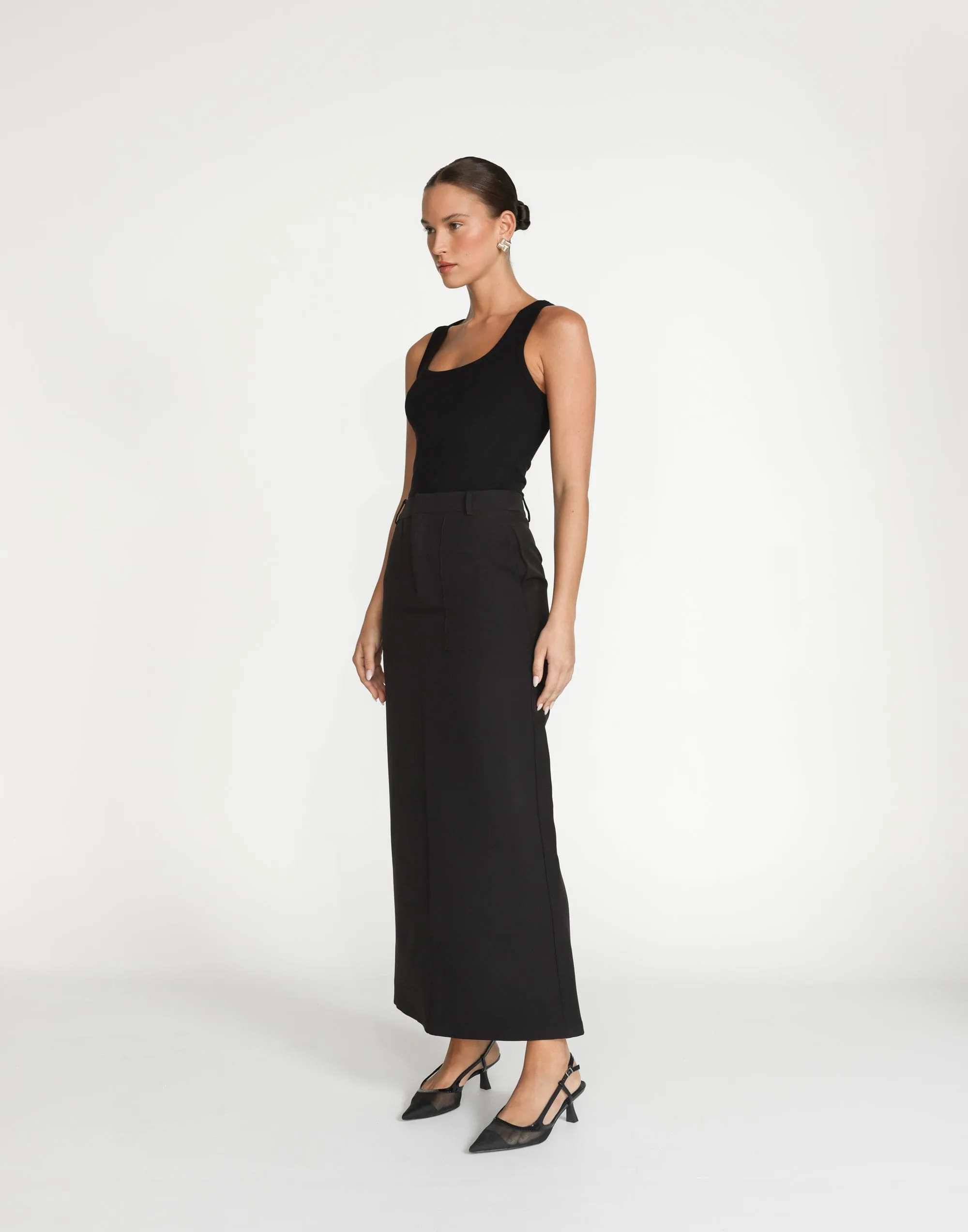 Micaela Maxi Skirt (Black)