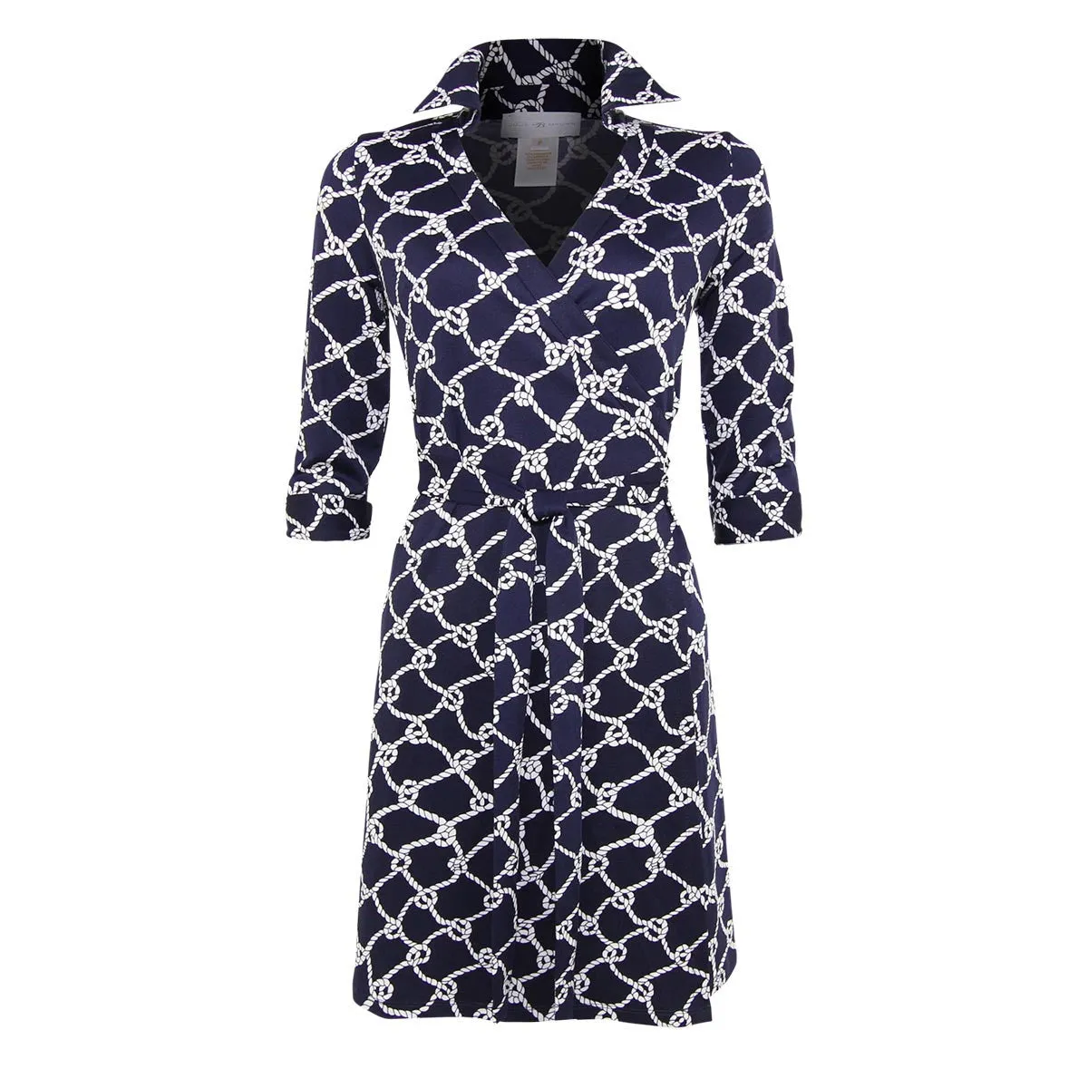 Milo Wrap Dress in Navy Turtle Bay