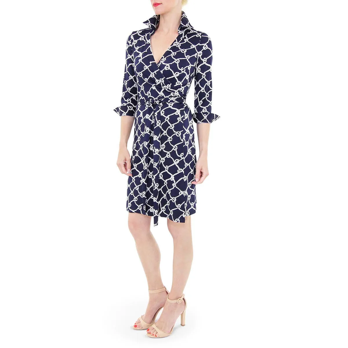 Milo Wrap Dress in Navy Turtle Bay