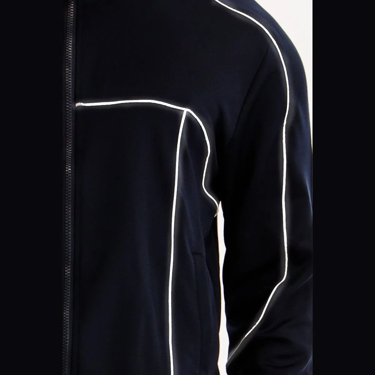 Navy Reflective Piping Detailed Track Suit