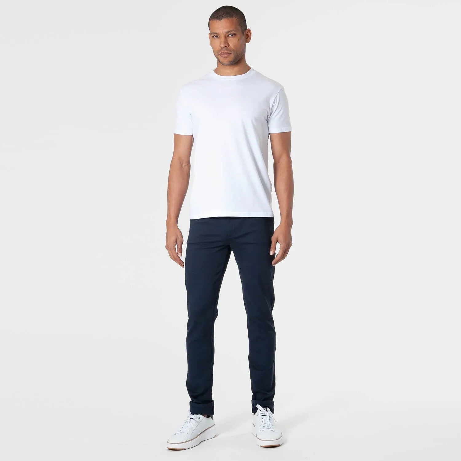 Navy Slim Comfort Knit Chino Pant