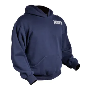 NAVY Sweatshirt, Hooded - Blue / Silver