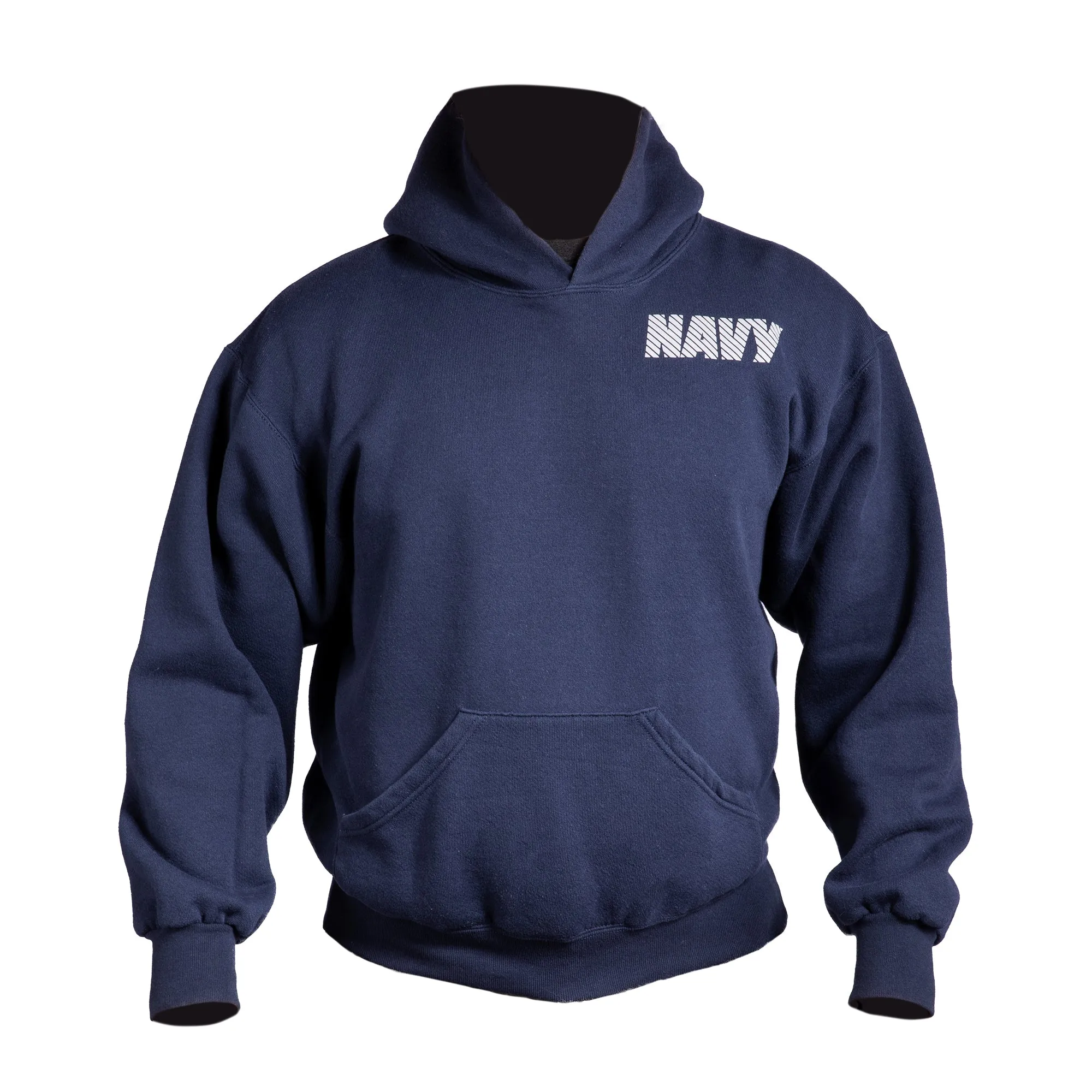 NAVY Sweatshirt, Hooded - Blue / Silver