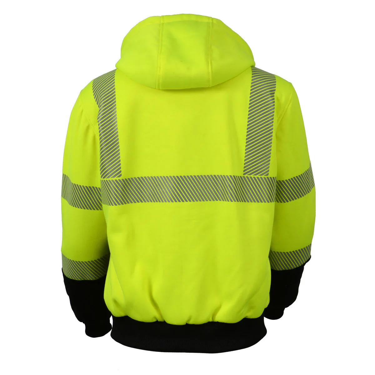 Nexgen Heat MPL2773SET Women's Heated Hoodie High-Viz Reflective - Zipper Front Sweatshirt Jacket w/ Battery Pack