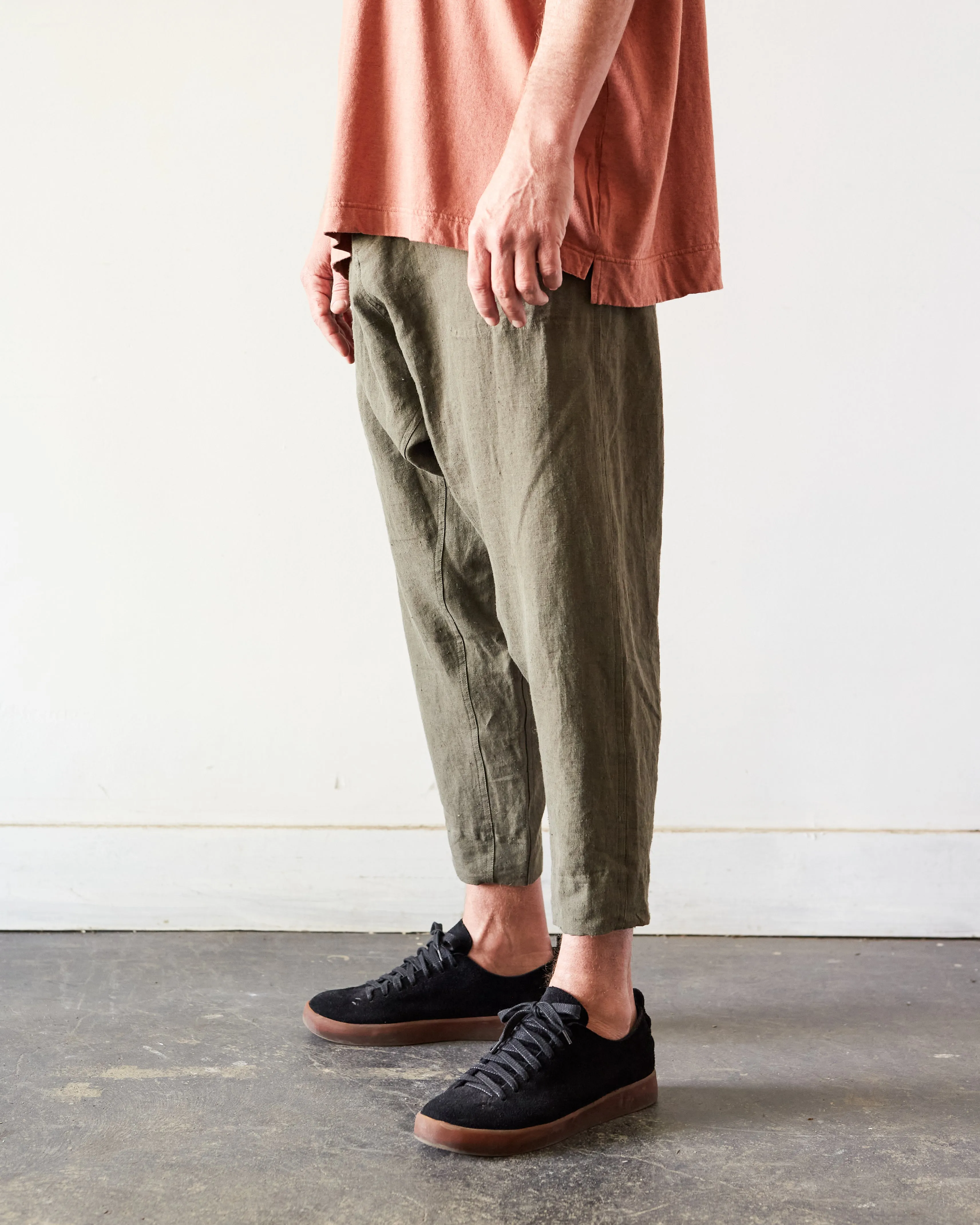 O-Project Unisex Chino Trousers, Dark Olive