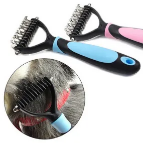 Pet hair removal comb