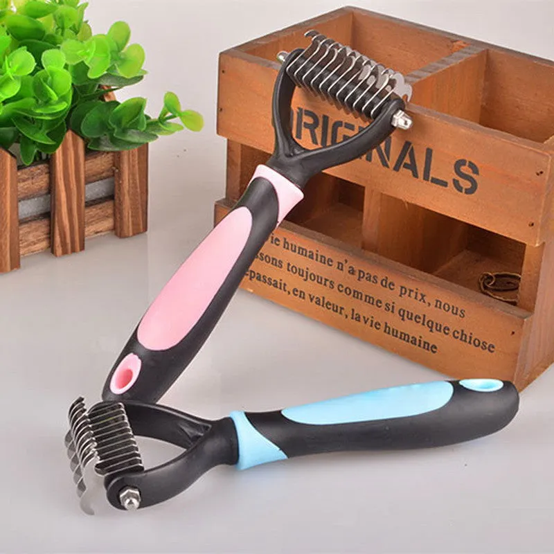 Pet hair removal comb