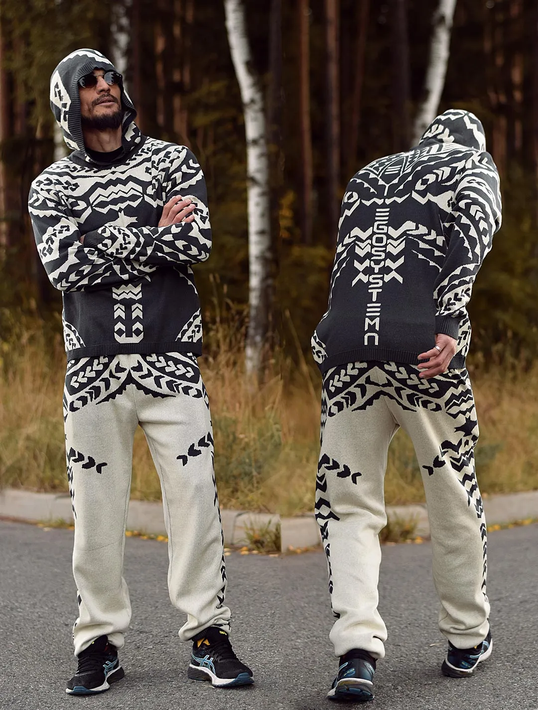 Polynesia Unisex Knit Tracksuit Set by EGOSYSTEMA