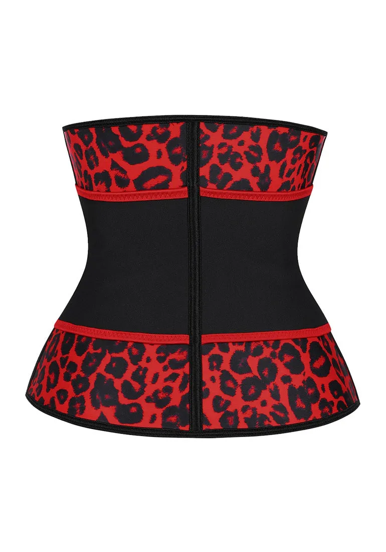 Red Leopard Women's Corset Waist Trainer