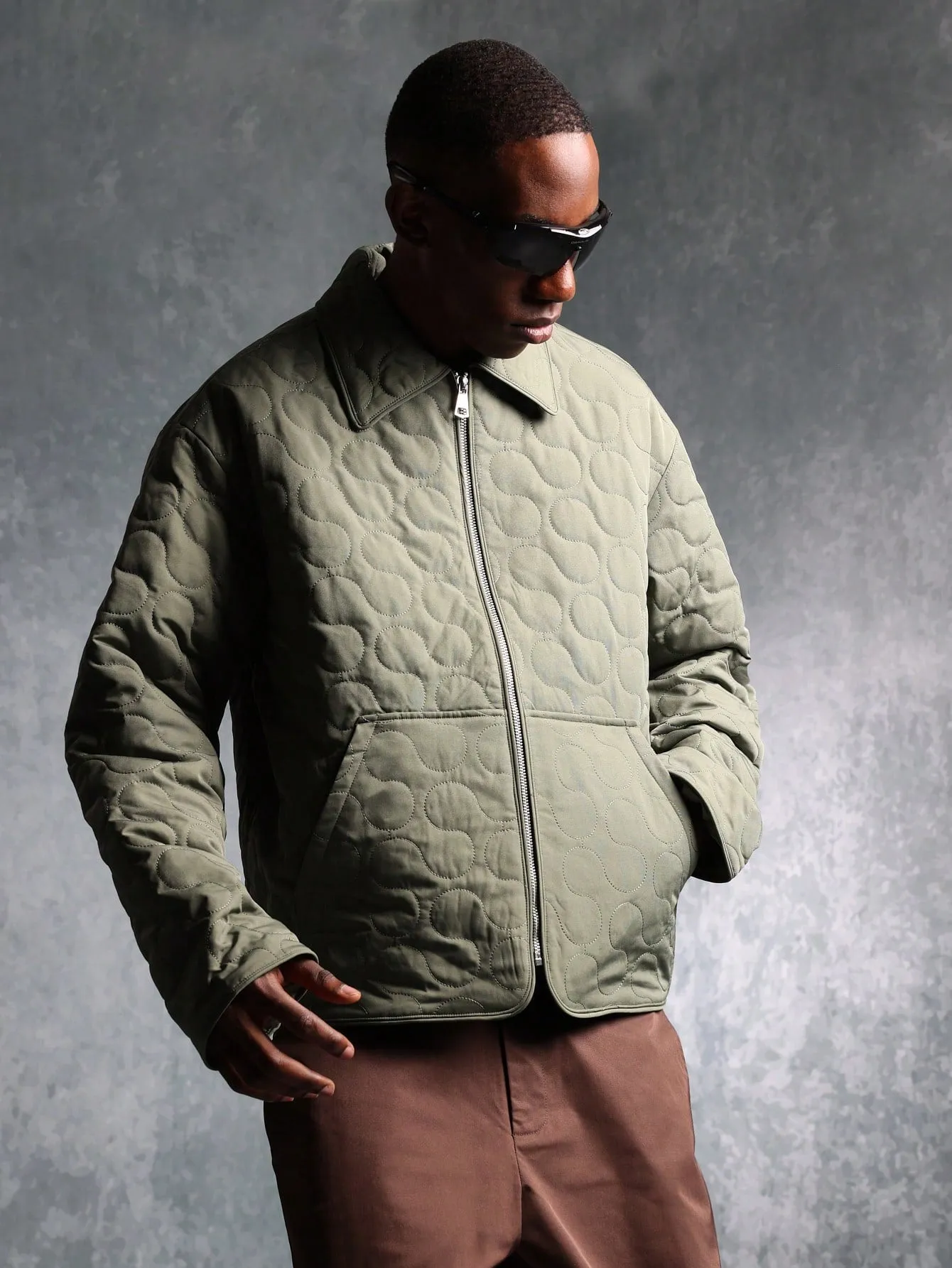 Regular Fit Quilted Lightweight Jacket