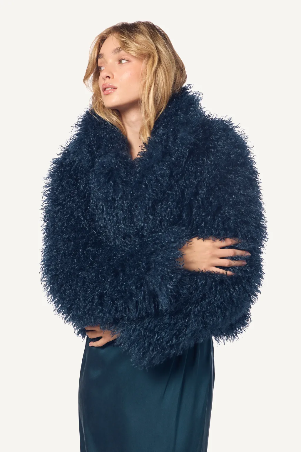 RELAXED FUR COAT - COMPASS