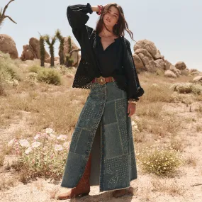 Road Trip Denim Maxi Skirt