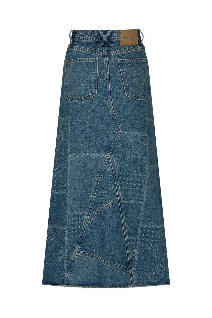 Road Trip Denim Maxi Skirt