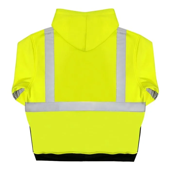 Safety Main 05LWJYB Lightweight Jacket, Class 3, Hi-Vis Yellow with Black Bottom, 1 Each