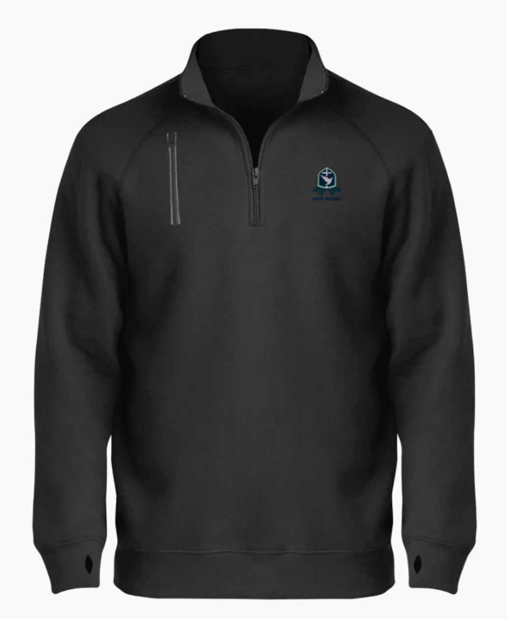 Saint Bridget BSN SPORTS Men's Cotton Rich Fleece 1/4 Zip