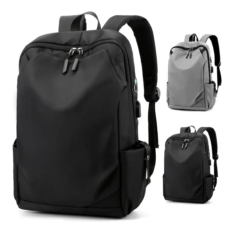 Simple Backpack Men's New Large Capacity Casual Travel Backpack Junior High School Student Computer Backpack Wholesale